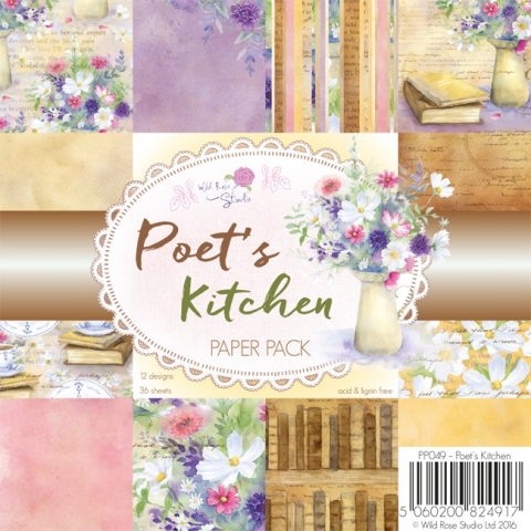 DISCONTINUED WRS Poet\'s Kitchen 6 x 6 Paper Pack